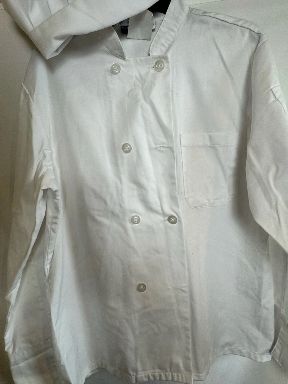 Halloween Classic White Chef Coat with Matching Hat Small